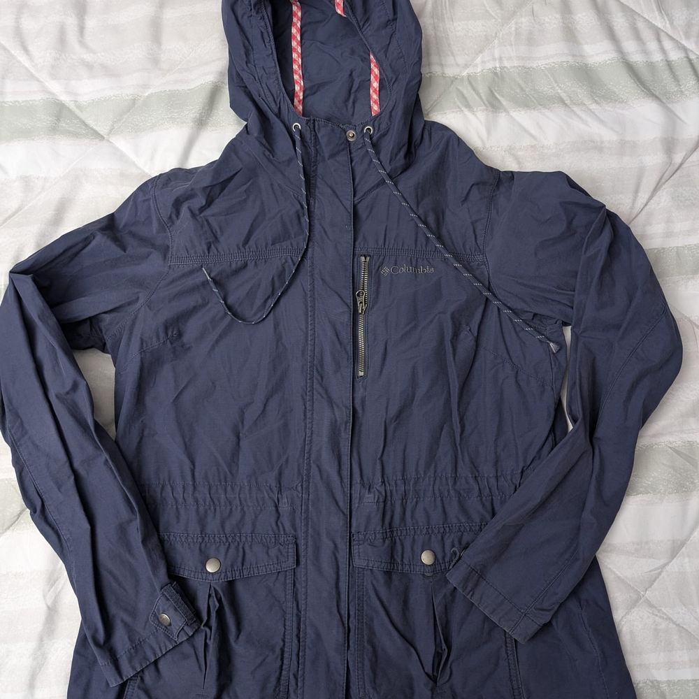 Columbia Navy Hooded Jacket